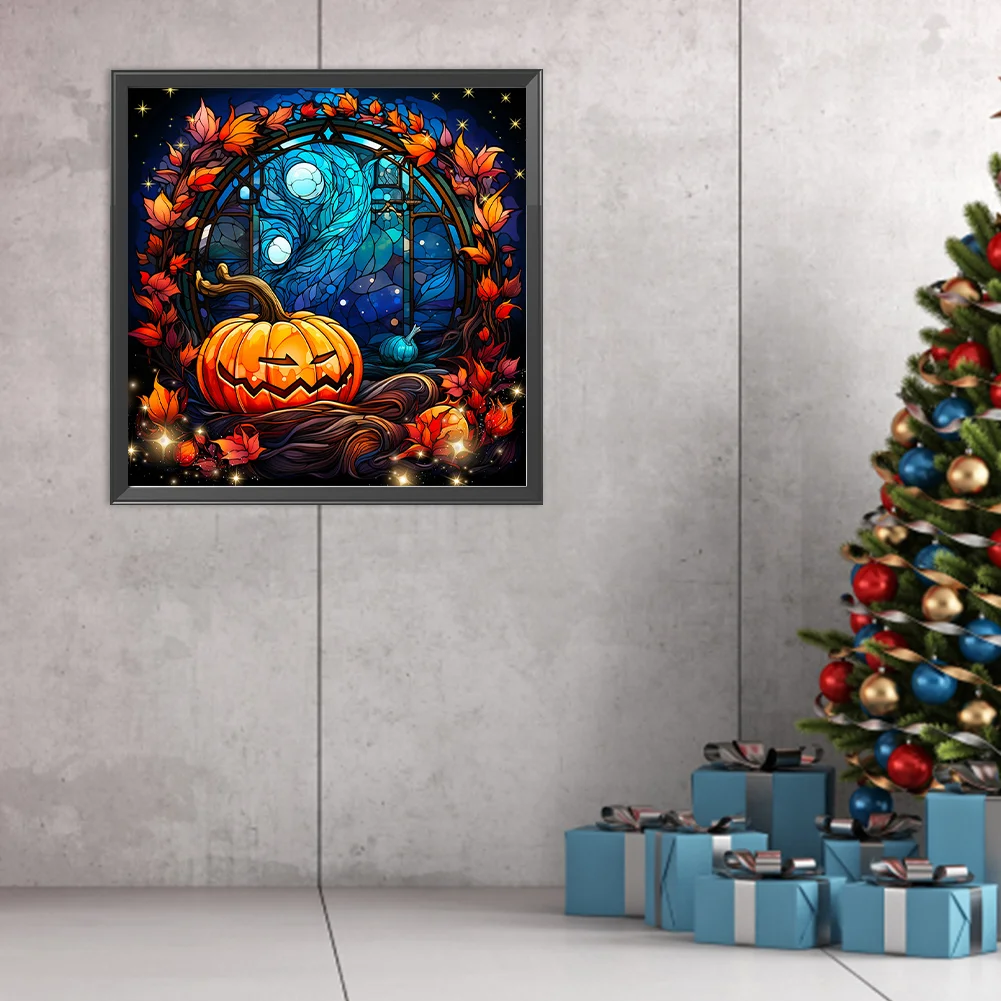 DIY Paint By Number 40*40cm - Square Glass Painting