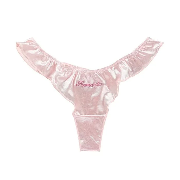 Pink Soft Thong Panty