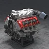 V8 Engine Model Kit for Capra VS4-10 Pro, DIY Simulation Internal Combustion Engine Assembly Model - Build Your Own V8 Engine That Works