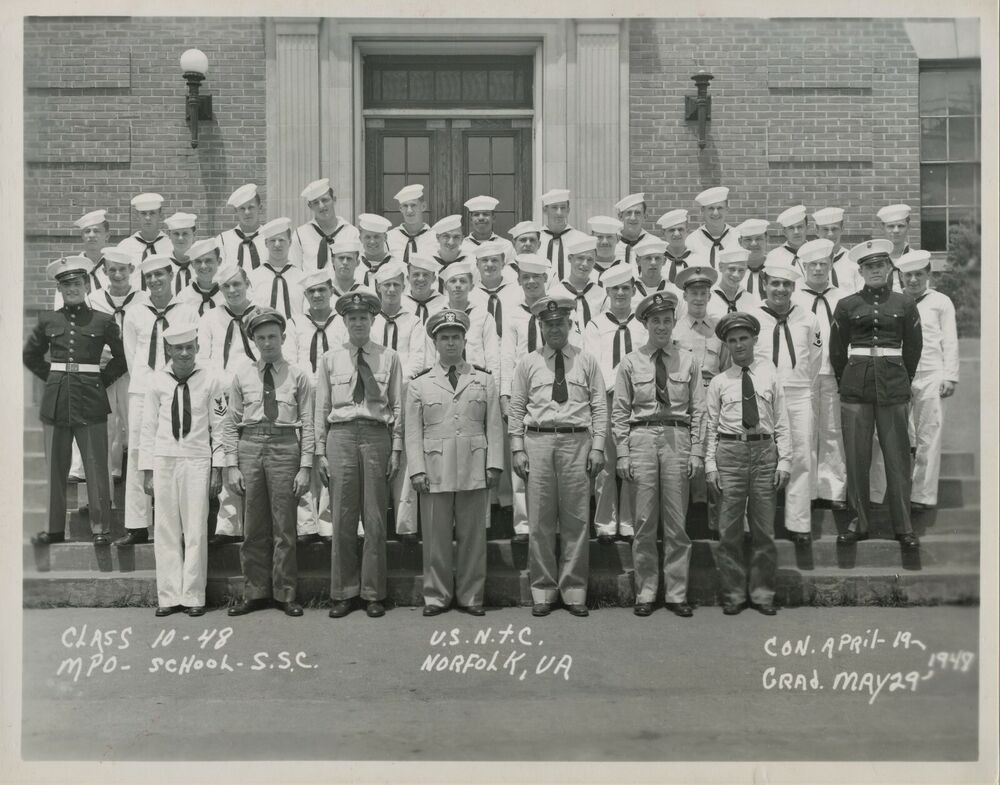 Class of 1948 - U.S.N.T.C. - Norfolk, VA Photo Poster painting Signed by 39 Men