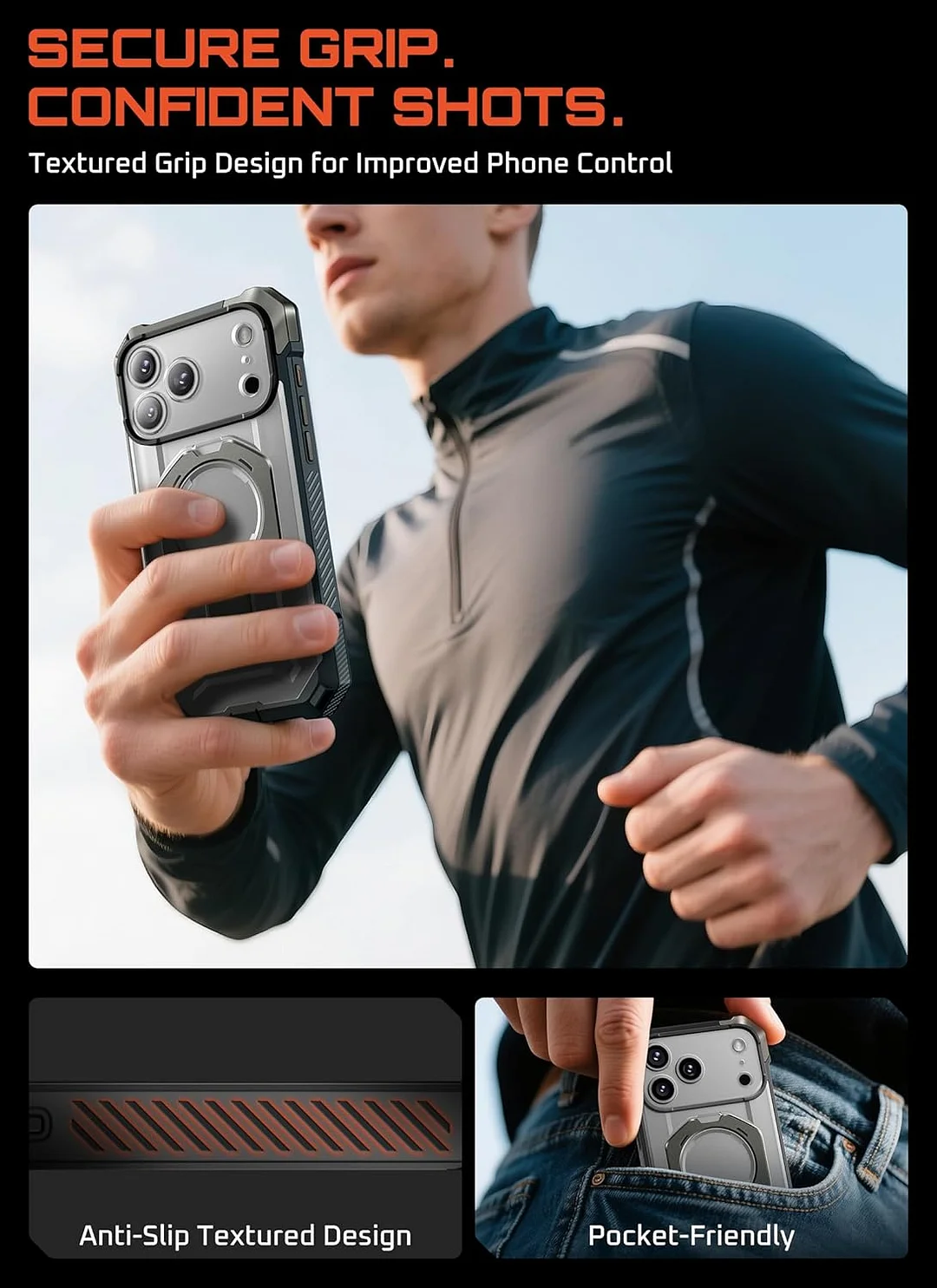 Compatible with iPhone 17 Pro Max Case with Kickstand (Unicorn Beetle Grip), [Camera Control Cover] [MagSafe Compatible] [Military-Grade Drop Protection] Heavy Duty Magnetic Phone Case