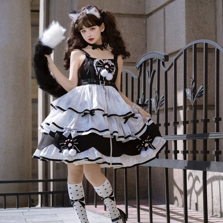 Meow Meow Cream Cat Lolita Dress SS2342