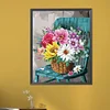 (US Only)Partial AB Diamond Painting - Full Round Drill - Flower Basket (Canvas|45*55cm)