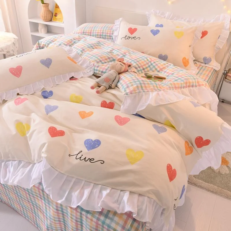Sweet Heart Dream Bedding Cute Set SP16669