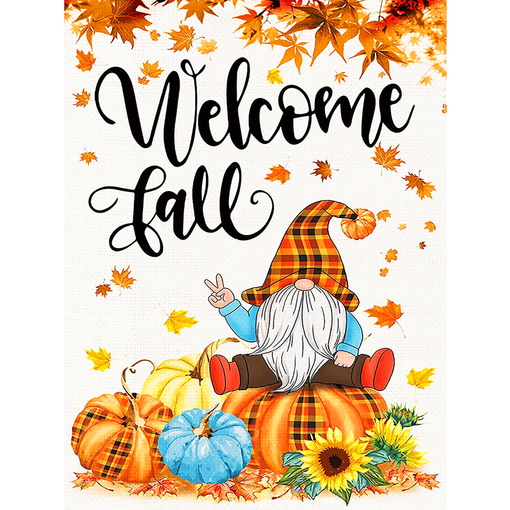 

Autumn Gnome - Round Drill Diamond Painting - 30*40CM, 501 Original