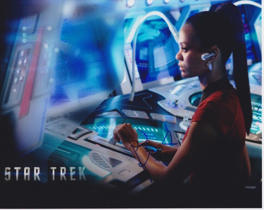 Zoe Saldana (Star Trek) signed authentic 8x10 Photo Poster painting COA (A)