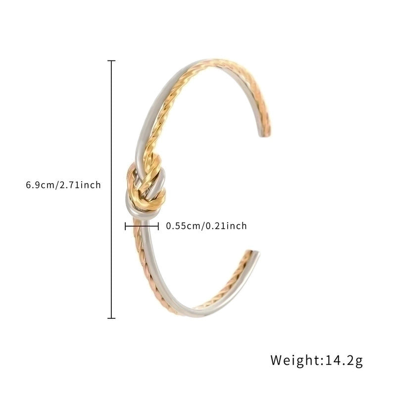 Minimalist C Shape Stainless Steel Titanium Steel Gold Plated Bangle In Bulk