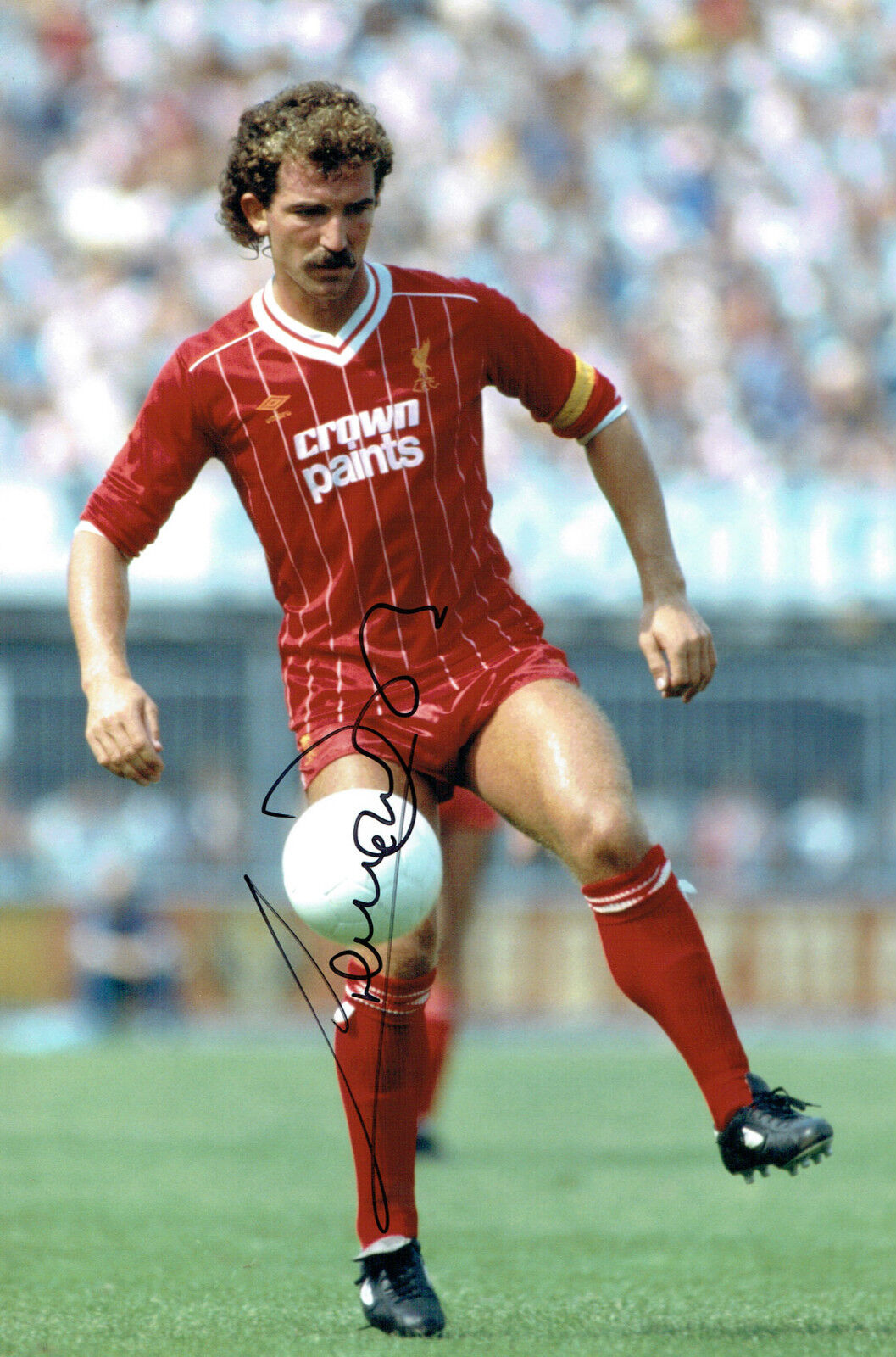 Graeme SOUNESS SIGNED Autograph 12x8 LIVERPOOL Captain Photo Poster painting AFTAL COA