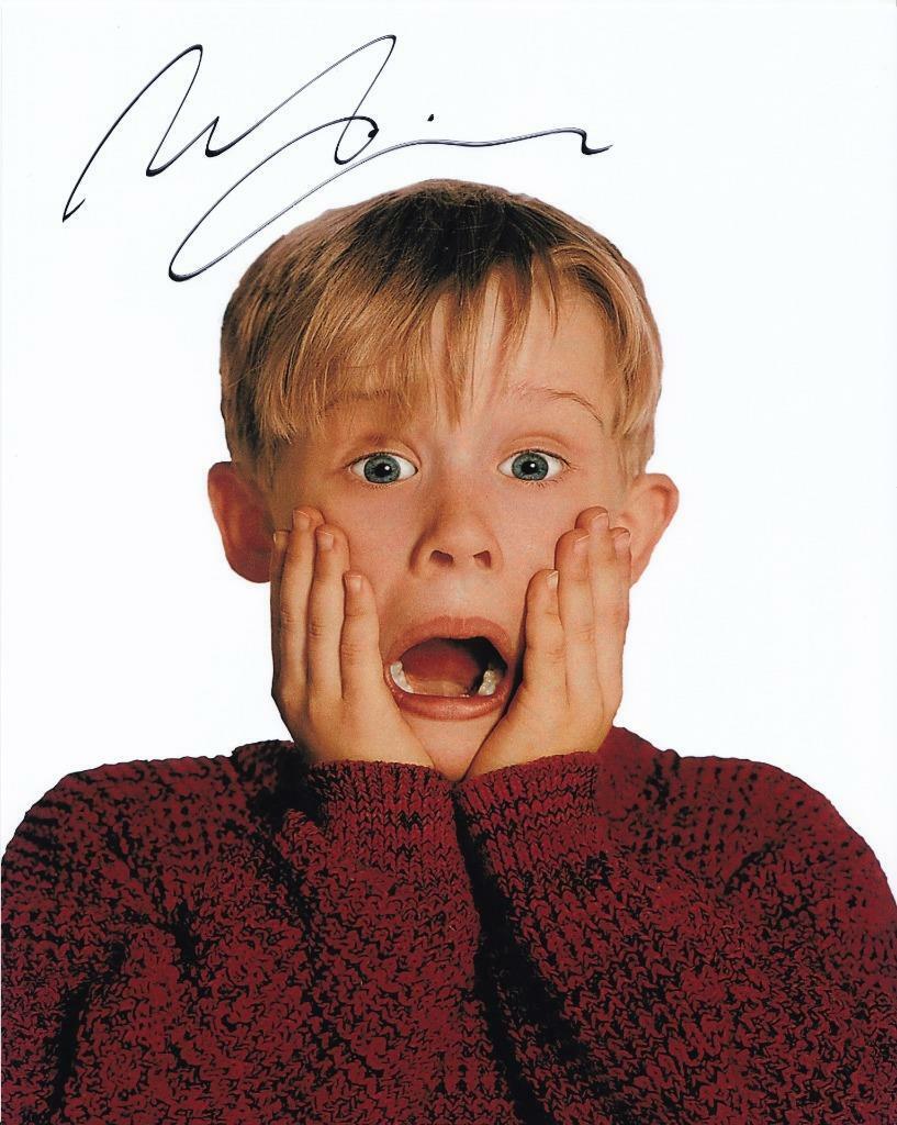 MACAULAY CULKIN kevin home alone 1,2 SIGNED AUTOGRAPHED 10X8 REPRO Photo Poster painting PRINT