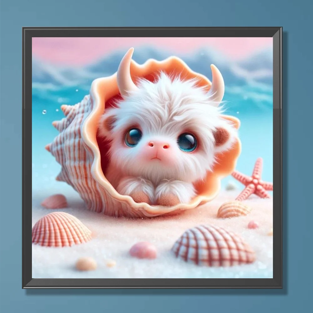 Diamond Painting - Full Round Drill - Shells Yak(Canvas|30*30cm)