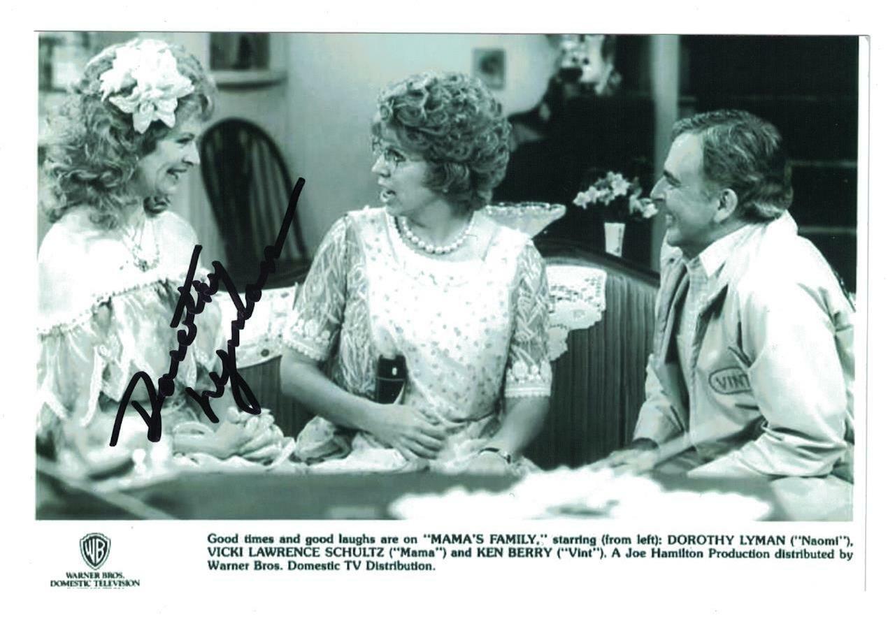 Dorothy Lyman Signed Autographed 4x6 Photo Poster painting Actress