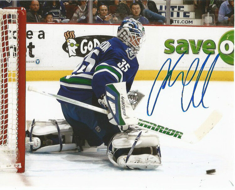 Vancouver Canucks Jacob Markstrom Signed Autographed 8x10 Photo Poster painting COA B