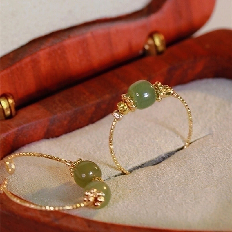 Minimalist Round Copper 14k Gold Plated Open Ring