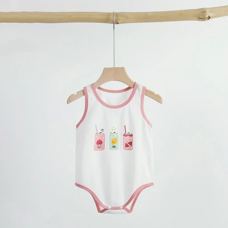 Baby Unisex Jacquard Sleeveless Bodysuit