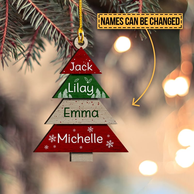 Custom Names Christmas Ornament