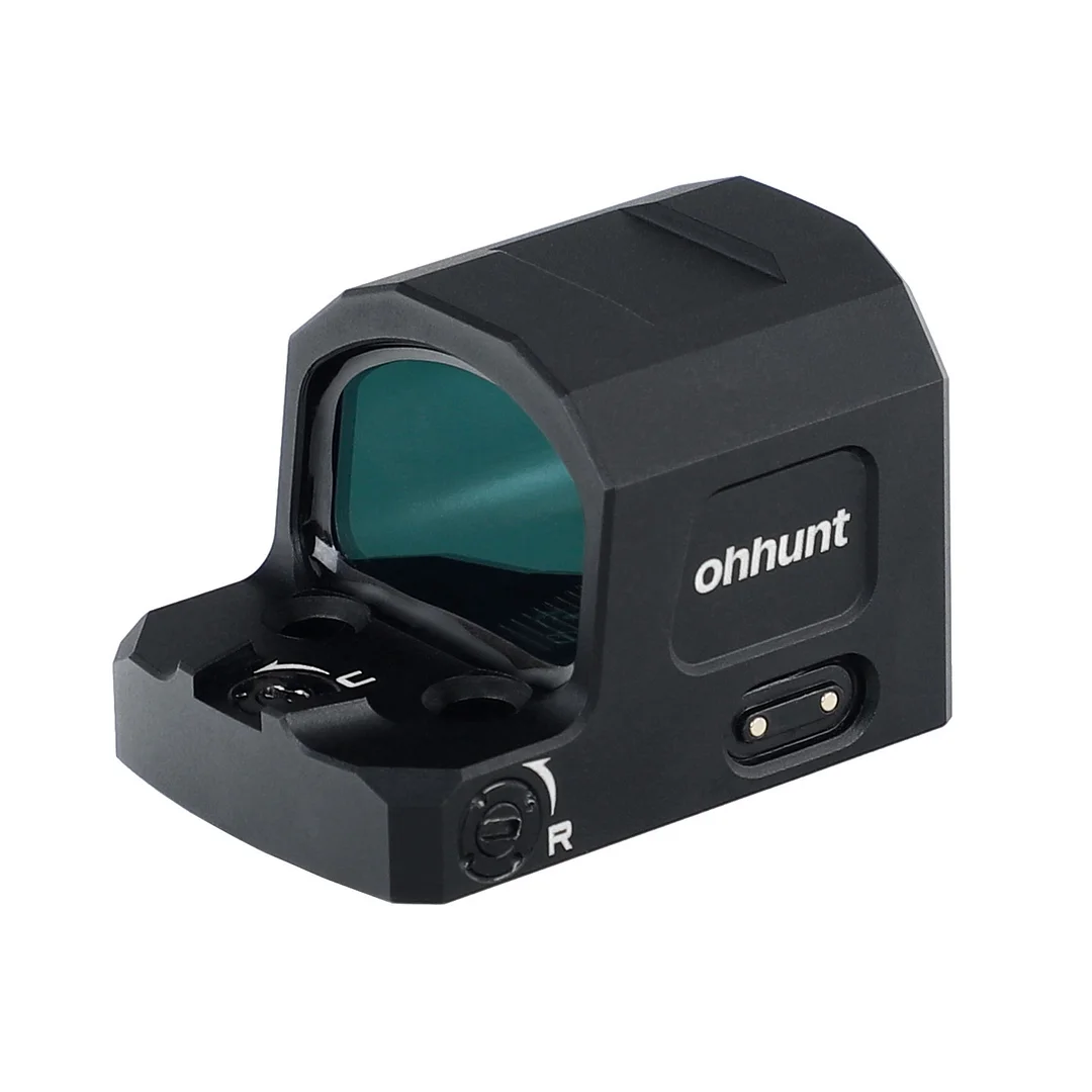 ohhunt&reg; 1x23x16 Enclosed Red Dot Sight Shake Awake Red Dot Multi-reticle System Magnetic Charging with RMR to RMSC Adapter Plates