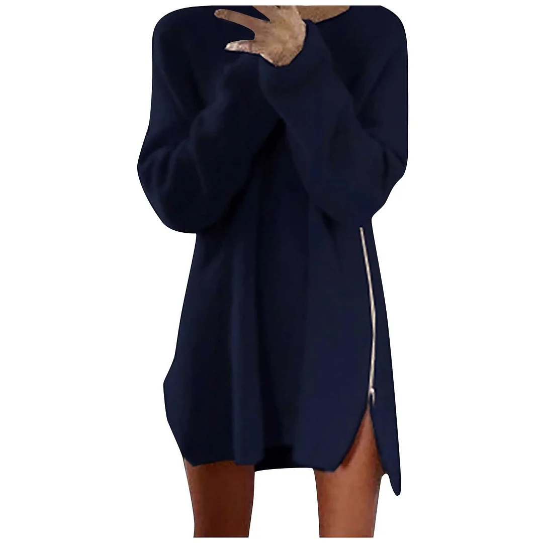 Plus Size Fashion Comfortable Blouse Zipper O-Neck Tops Tee Casual Autumn Winter Ladies Female Women Long Sleeve Blusas Pullover