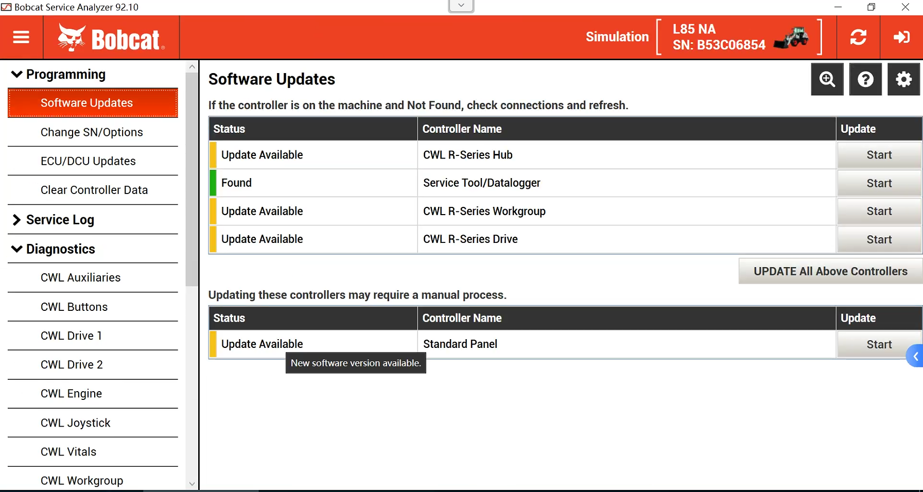Bobcat  92.10  software