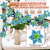 8pcs Flower Shape DIY Diamond Painting 3D Composite XMAS Floral Decorative Set