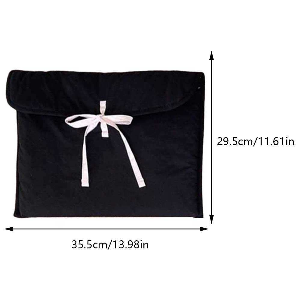 Smartknowed fashions luxury bag Women Down Padded Protective Bag with Pink Bow 11/13 Inch Fluffy Shockproof Laptop Cover Bag Puffer Computer Document Clutch Bag