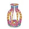 Mandala en bois acrylique - Vase artisanal 5d bricolage