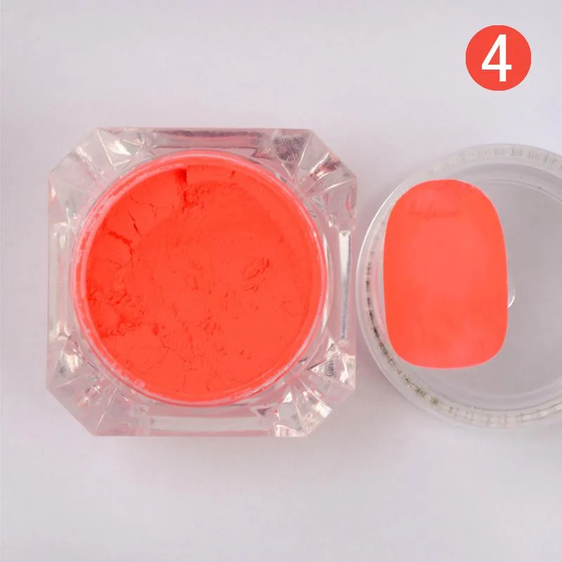 Fluorescent Nail Powder Neon Pigment Powder Nail Glitter Ombre Chrome Dust Gel Polish For 3D Nail Art Decoration-Nail Inspo