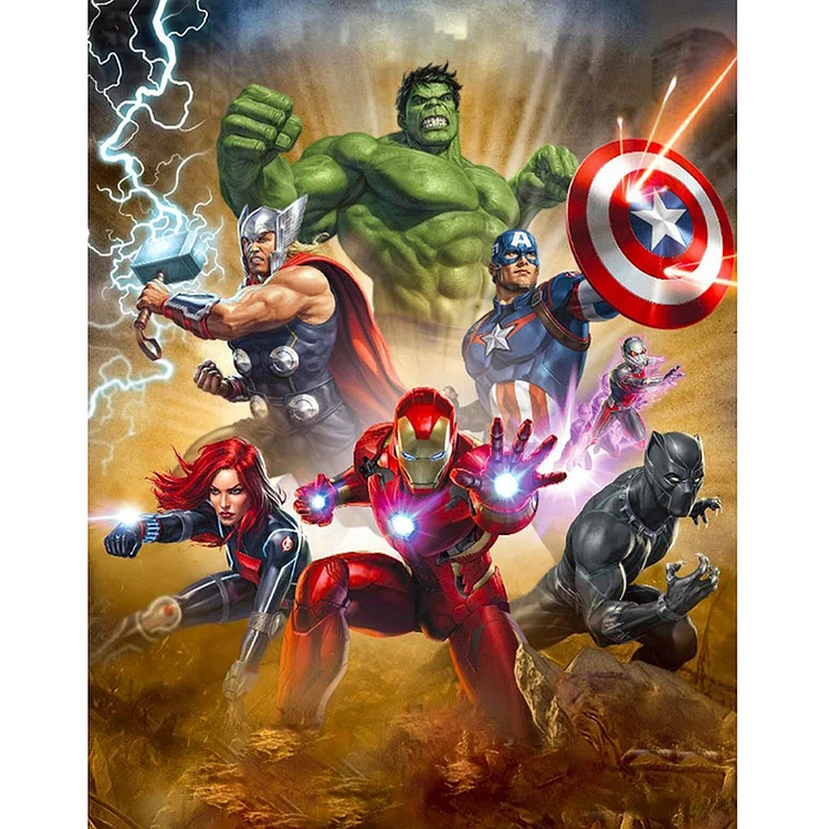 The Avengers - Counting Cross Stitch 11CT 36*46cm