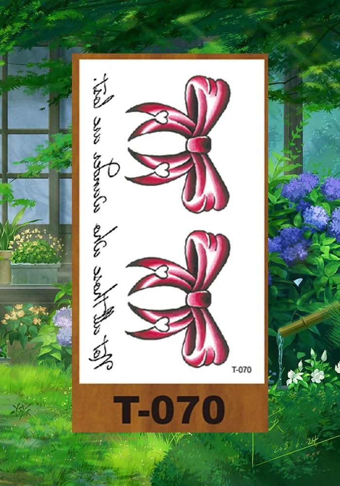 Drop Shipping Small Temporary Tattoo Stickers Expression Wolf Antlers Cartoon Girl Kid Arm Buttock Abdomen Neck Ankles Art Tatoo