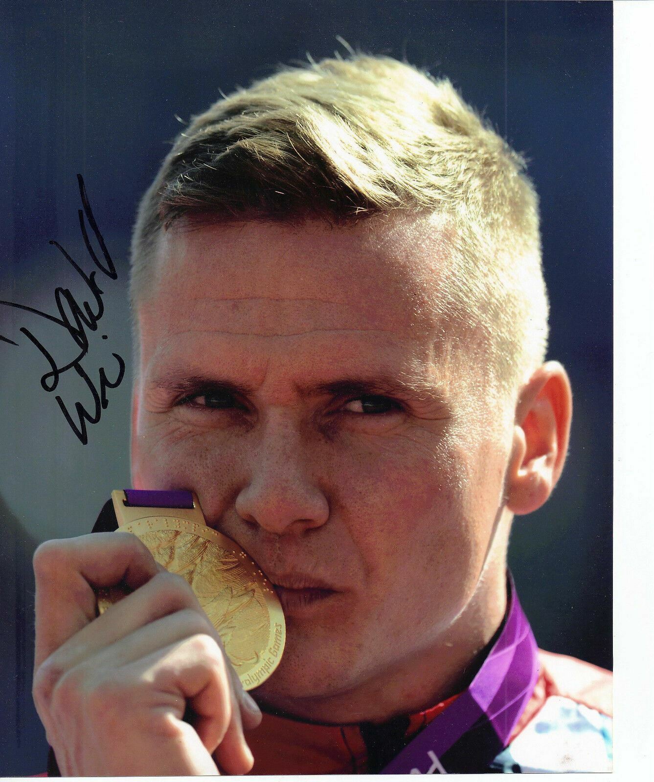 David Weir Genuine Hand Signed 10x8 Photo Poster painting LONDON 2012 PARALYMPICS