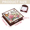 Wooden 5D Diamond Painting Kit Note Box DIY Diamond Art Notepad Box (Flowers)