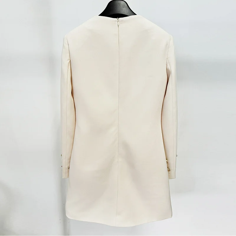 Nigikala Nigikala Autumn And Winter New Star Temperament Fashion Heavy Industry Nails Set With Long Sleeve Dress