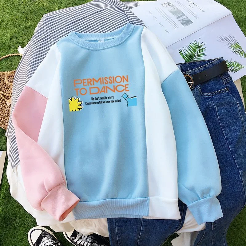 방탄소년단 Permission To Dance Color-block Sweater