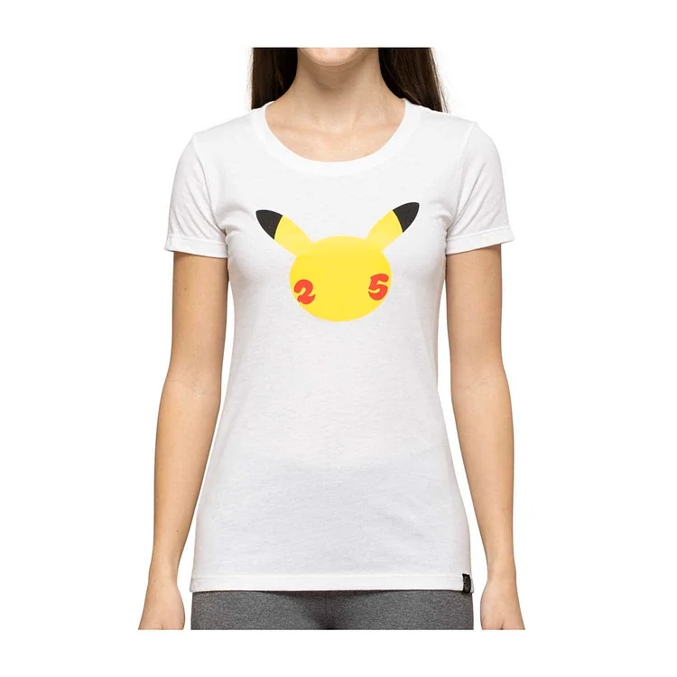 Pokémon Celebration White Crew Neck T-Shirt - Women