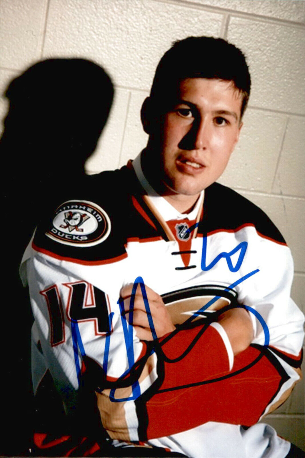 Nick Ritchie SIGNED 4x6 Photo Poster painting ANAHEIM DUCKS