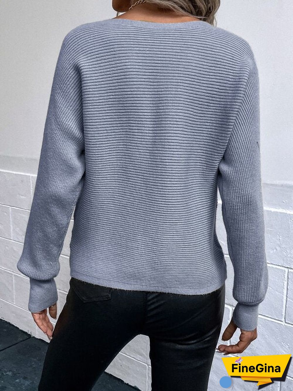 Special Long Sleeve Plain Sweater