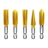 5Pcs Hex Shank Metal Grinding Drill Bits Reusable High Speed Steel Rotary Files Multi-Purpose High Speed Steel Multi-Material Carving Tool for Soft Metal Stone Carving