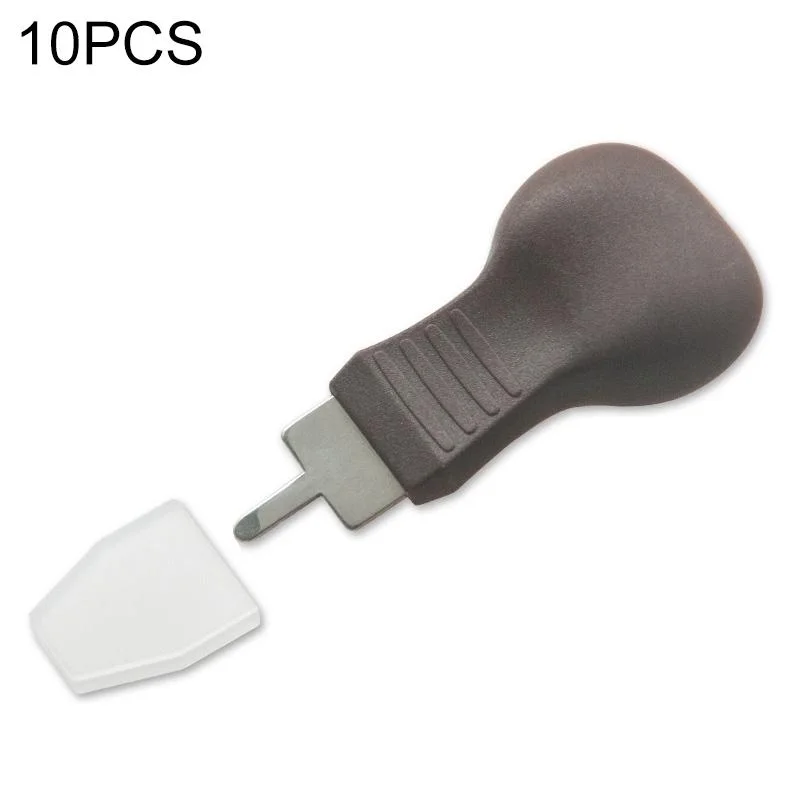 10 PCS Watch Rear Cover Tapping Knife Watch Opener, Style: Brown Flat-blade Mouth