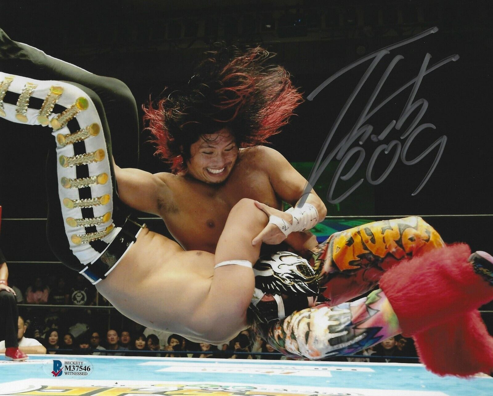 Hiromu Takahashi Signed 8x10 Photo Poster painting BAS COA New Japan Pro Wrestling Picture LIJ 6