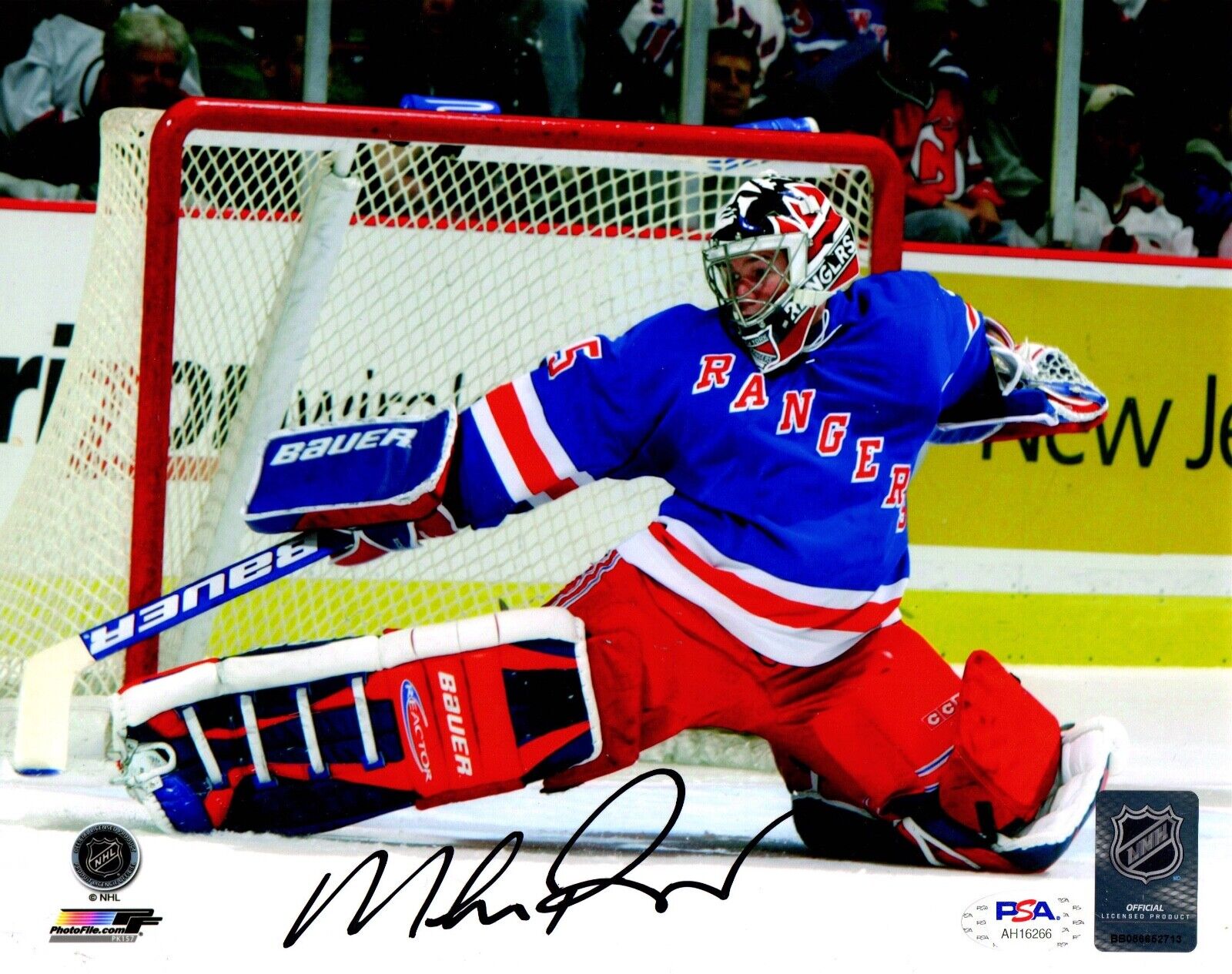 Mike Richter autographed signed 8x10 Photo Poster painting NHL New York Rangers PSA COA