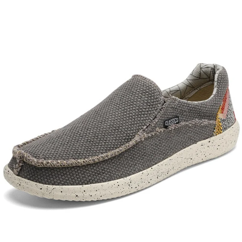 Brand Men's Casual Shoes Denim Canvas Men's Vulcanized Shoes Breathable Men's Flat Shoes Outdoor Slip Wear Men's Canvas Shoes