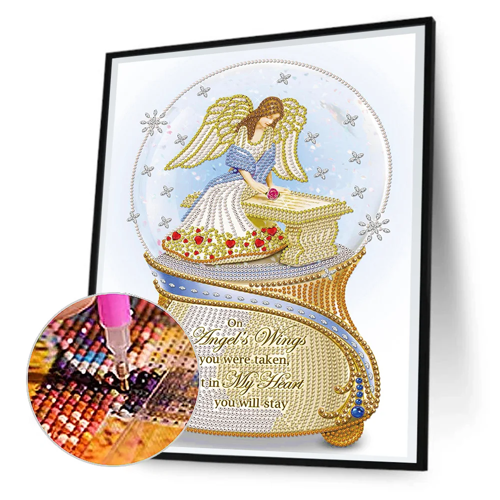 Special Shape Diamond Painting 30*40cm - Angel Crystal Ball