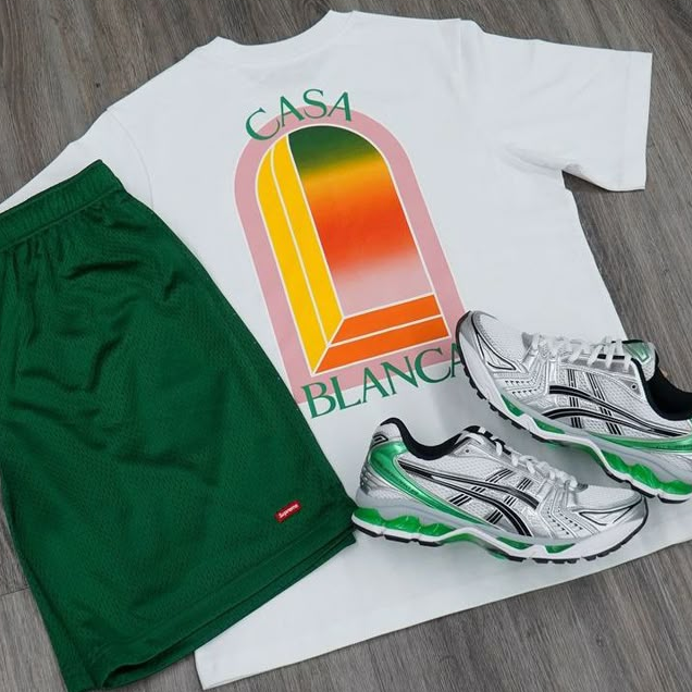 Casa Colored Skylight Graffiti T-Shirt And Shorts Co-Ord
