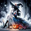 Luxury AB Velvet Diamond Painting Kit - Cartoon Halloween