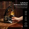 Resin Crow Skull Lamp Gothic Crow Night Light Handcrafted Retro Skull Lamp
