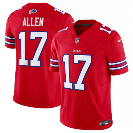 Men's Buffalo Bills #17 Josh Allen Red 2023 F.U.S.E. Vapor Untouchable Limited Stitched Jersey MNCB