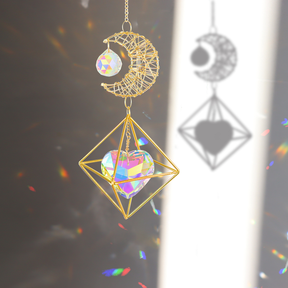 

Love Heart - Art Crystal Suncatcher, 501 Original