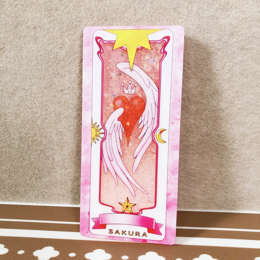 DIY Sakura quicksand Clow Card