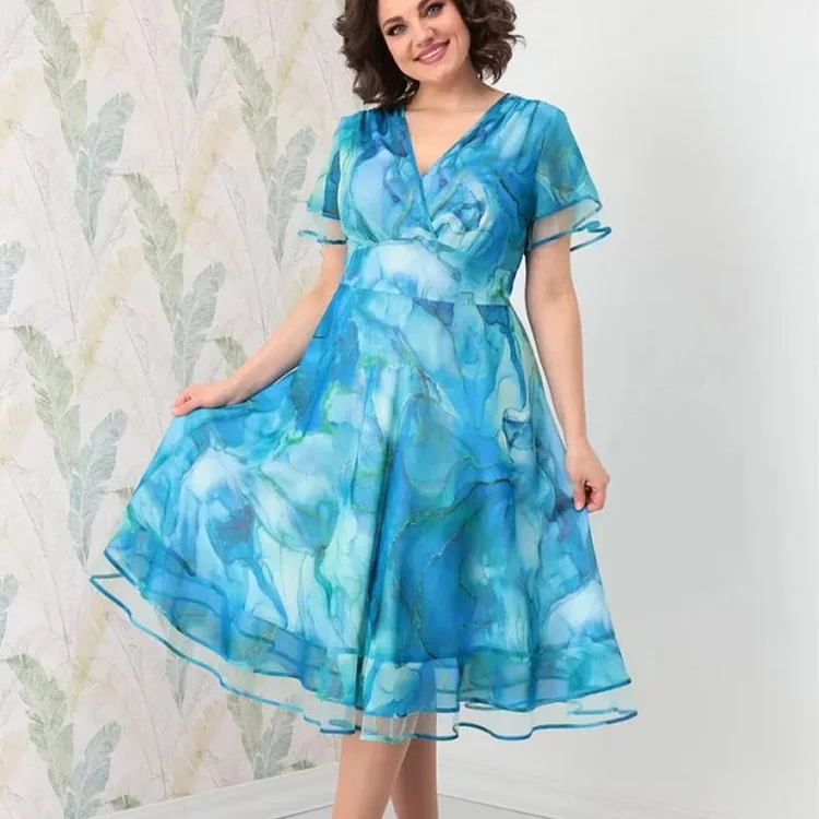 ✨Women's flowy midi dress 