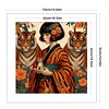 【Limited Stock Sale】Girl And Tiger-11CT Stamped Cross Stitch 50*50cm tapestrymarket