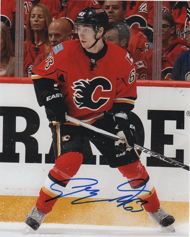 Calgary Flames Sam Bennett Signed Autographed 8x10 Photo Poster painting NHL COA H